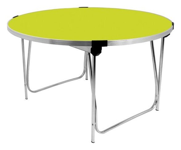 GoPak Round Folding Table, Acid Green top