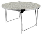 GoPak Round Folding Table, Snow Grit top