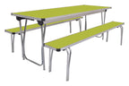 GoPak Universal Folding Table and Bench Set, Acid Green top