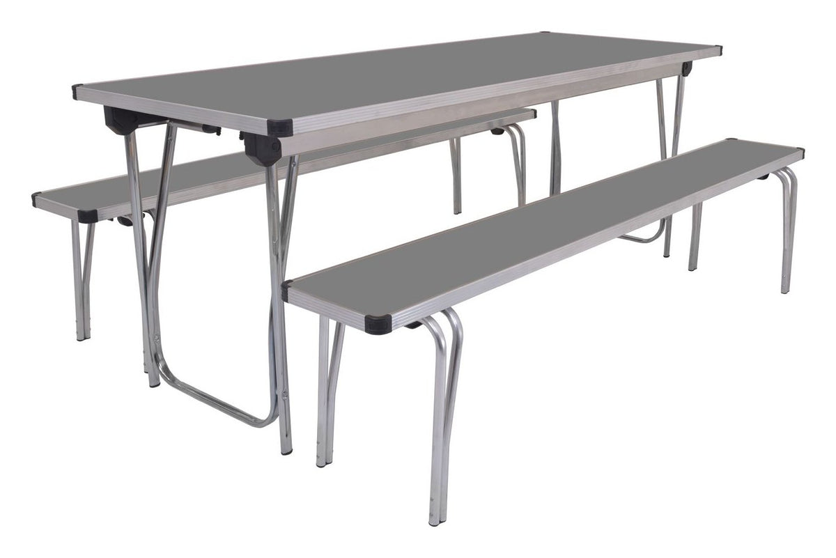 GoPak Universal Folding Table and Bench Set, Storm top