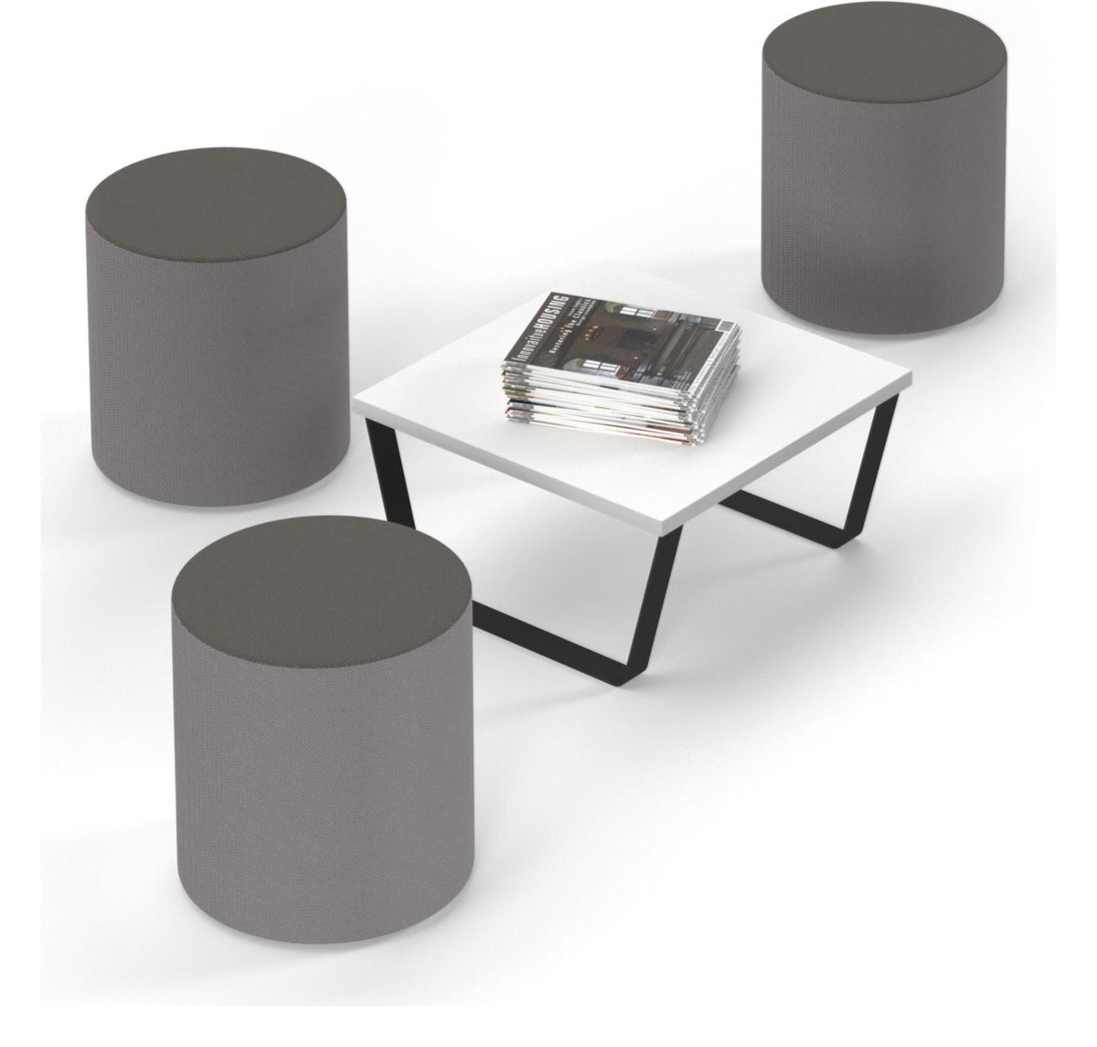 Groove Upholstered Stool