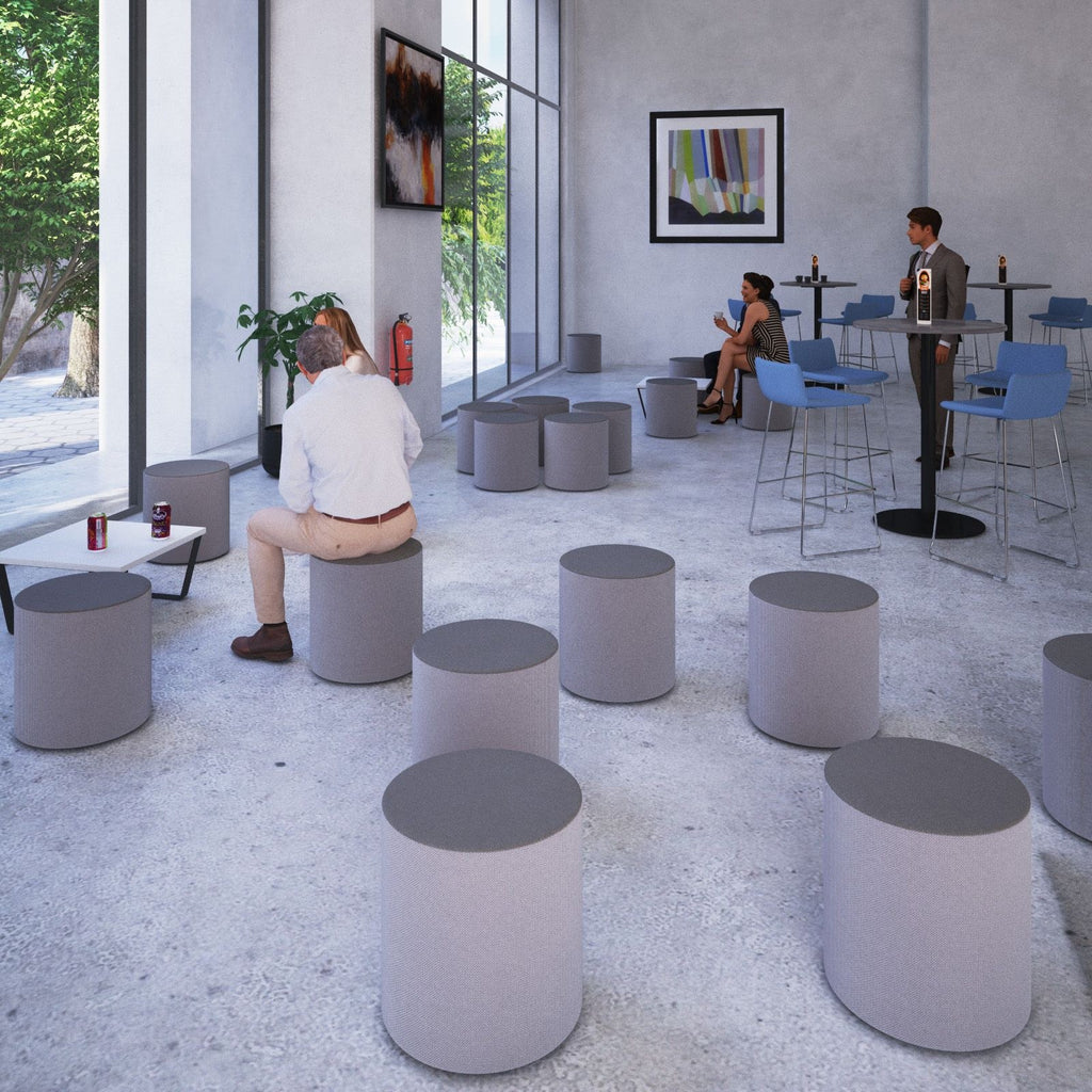 Groove Upholstered Stool