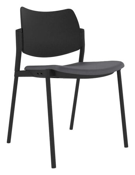 Guava Meeting Chair, Upholstered Seat, view 2