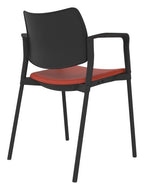 Guava Meeting Chair, Upholstered Seat, view 7