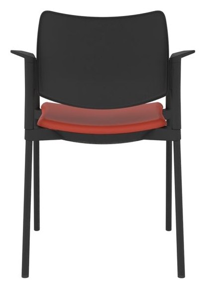 Guava Meeting Chair, Upholstered Seat, view 8