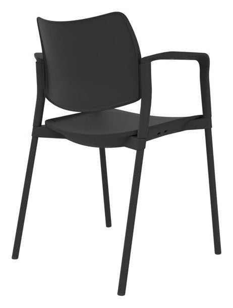 Guava Plastic Meeting Chair, view 7