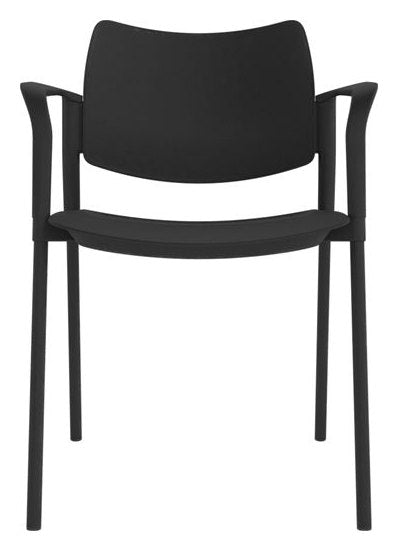 Guava Plastic Meeting Chair, view 5