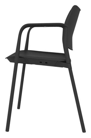 Guava Plastic Meeting Chair, view 9