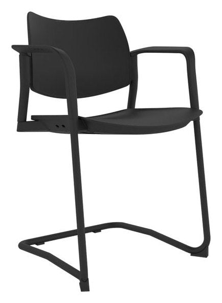 Guava Plastic Meeting Chair, view 3