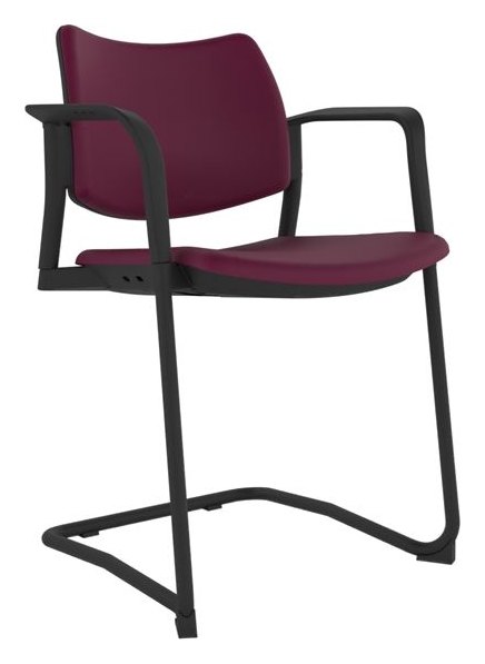 Guava Upholstered Meeting Chair, view 3