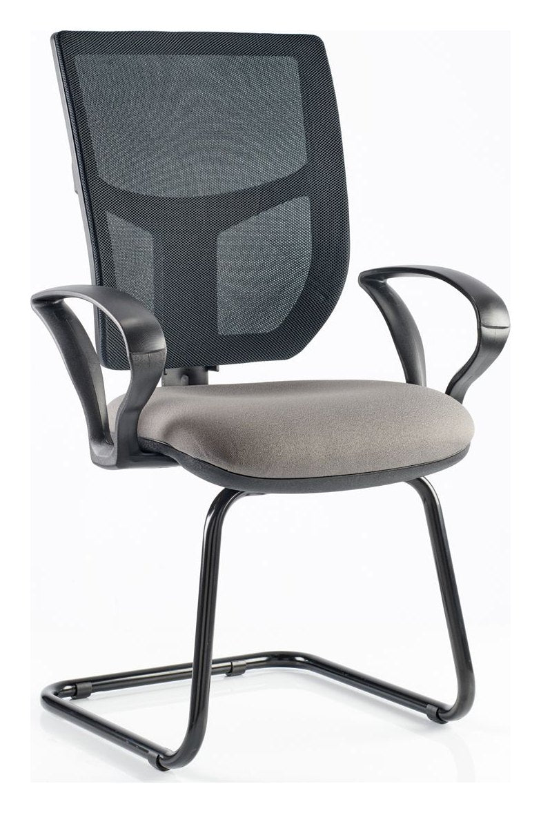 Haddon Mesh Back Cantilever Visitor Chair, view 3