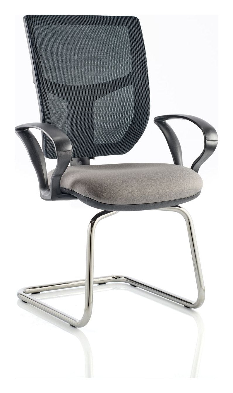 Haddon Mesh Back Cantilever Visitor Chair, view 4