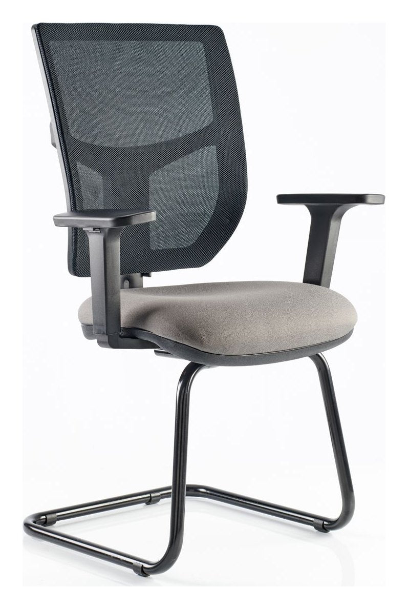Haddon Mesh Back Cantilever Visitor Chair, view 5