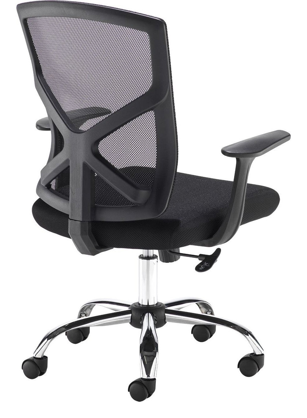 Hale Mesh Operator Chair in black from the back