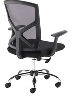 Hale Mesh Operator Chair in black from the back