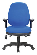 Harrison High Back Operator Chair in blue, view 4