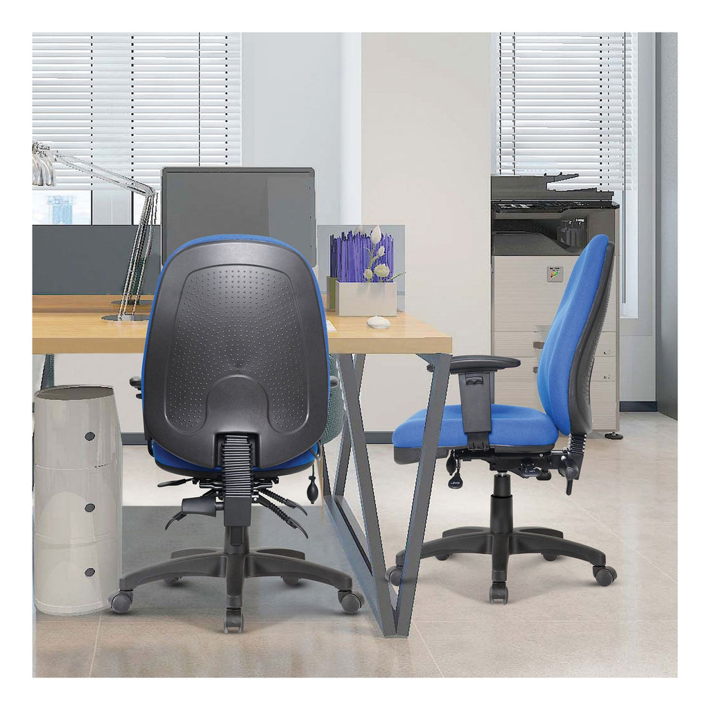 Harrison High Back Operator Chair in blue, view 7