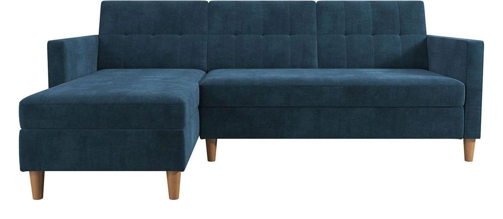 Hartford Storage Sectional Sofa Bed With Storage Chaise Chenille