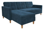 Hartford Storage Sectional Sofa Bed With Storage Chaise Chenille, view 3