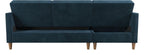 Hartford Storage Sectional Sofa Bed With Storage Chaise Chenille, view 5