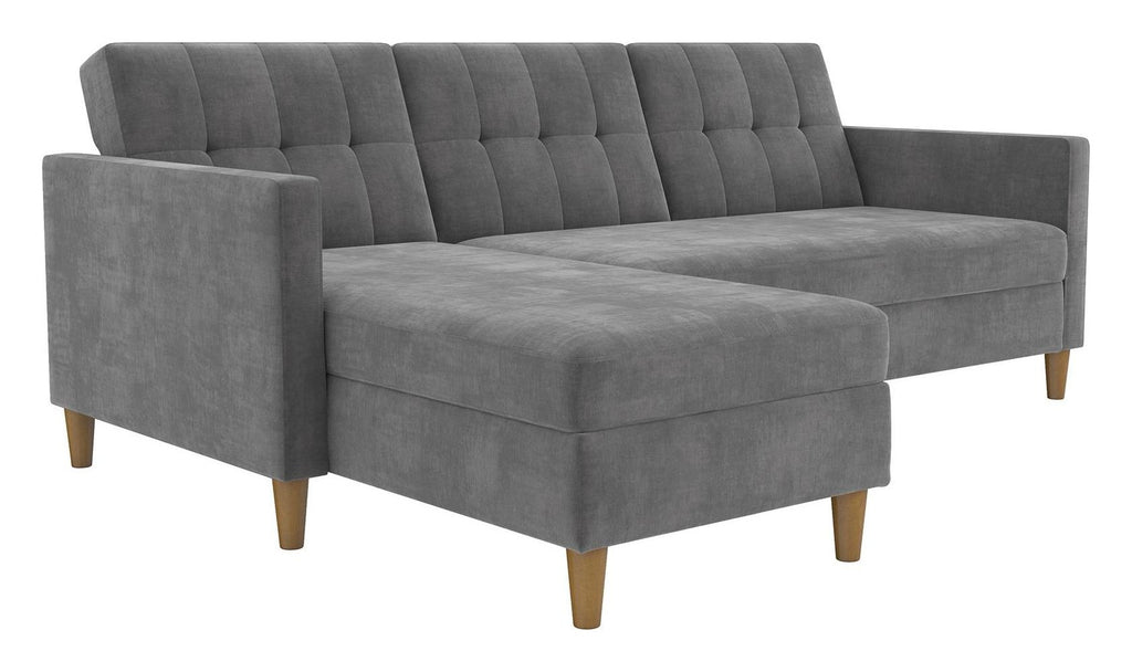 Hartford Storage Sectional Sofa Bed With Storage Chaise Chenille, view 8