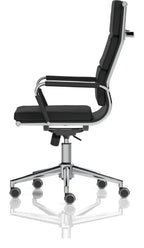 Hawkes High Back Black Leather Executive Chair, , another view 3