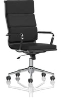 Hawkes High Back Black Leather Executive Chair, 