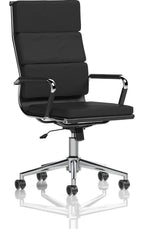 Hawkes High Back Black Leather Executive Chair, 