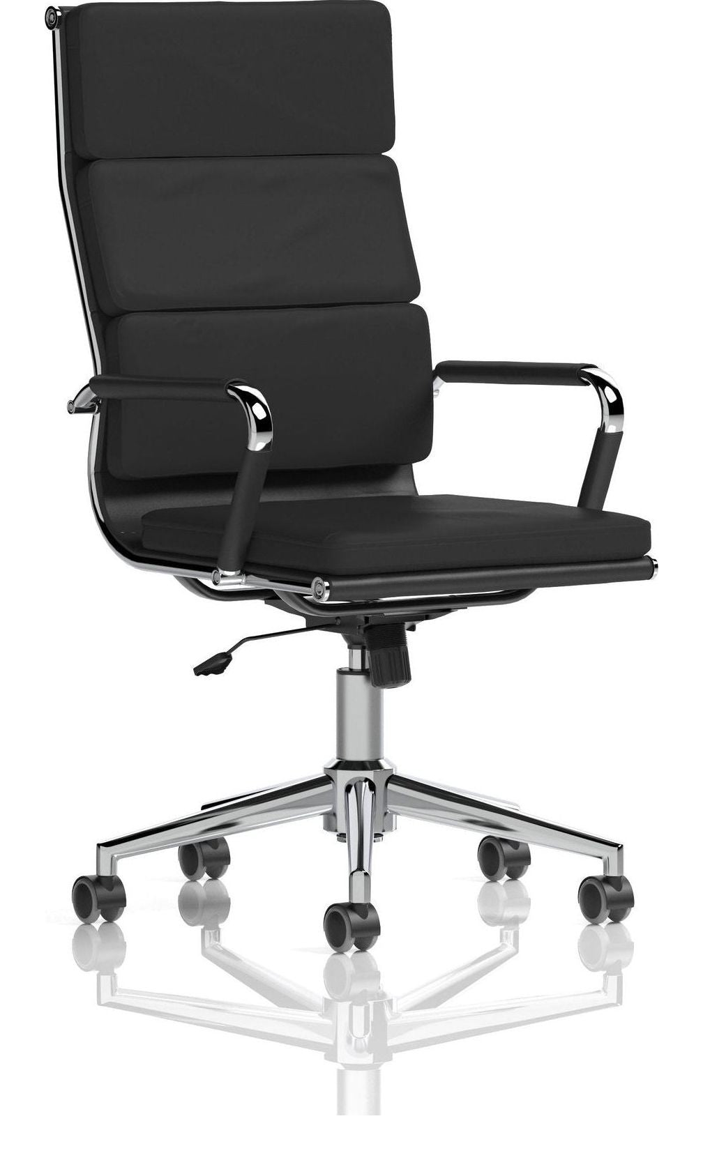Hawkes High Back Black Leather Executive Chair, 