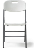 Hebe Folding Chair, Pack of 4 in white from the front