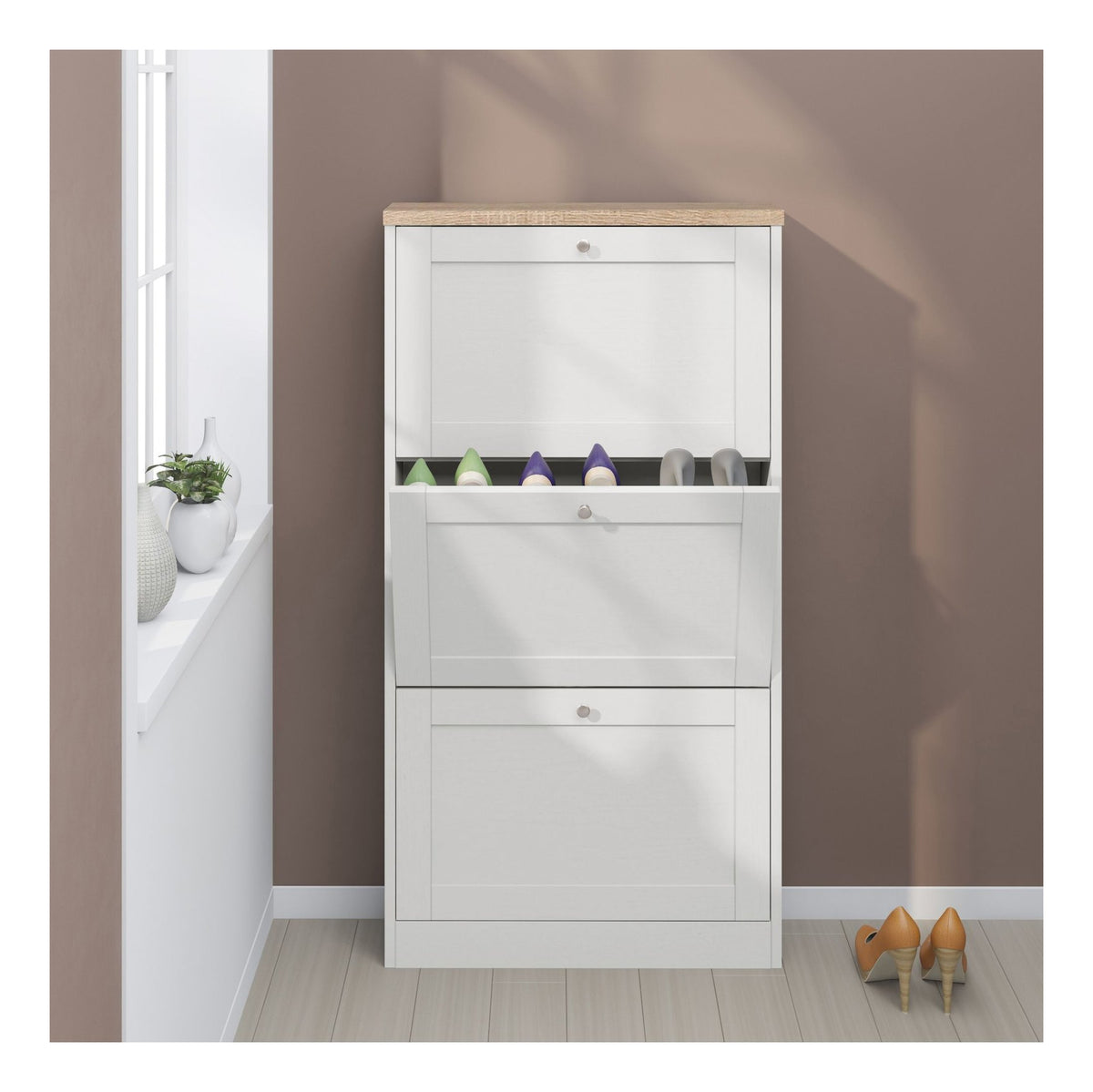 Heide Shoe Chest 3 Flap, view 7