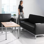 Helsinki Leather Sofa in a room