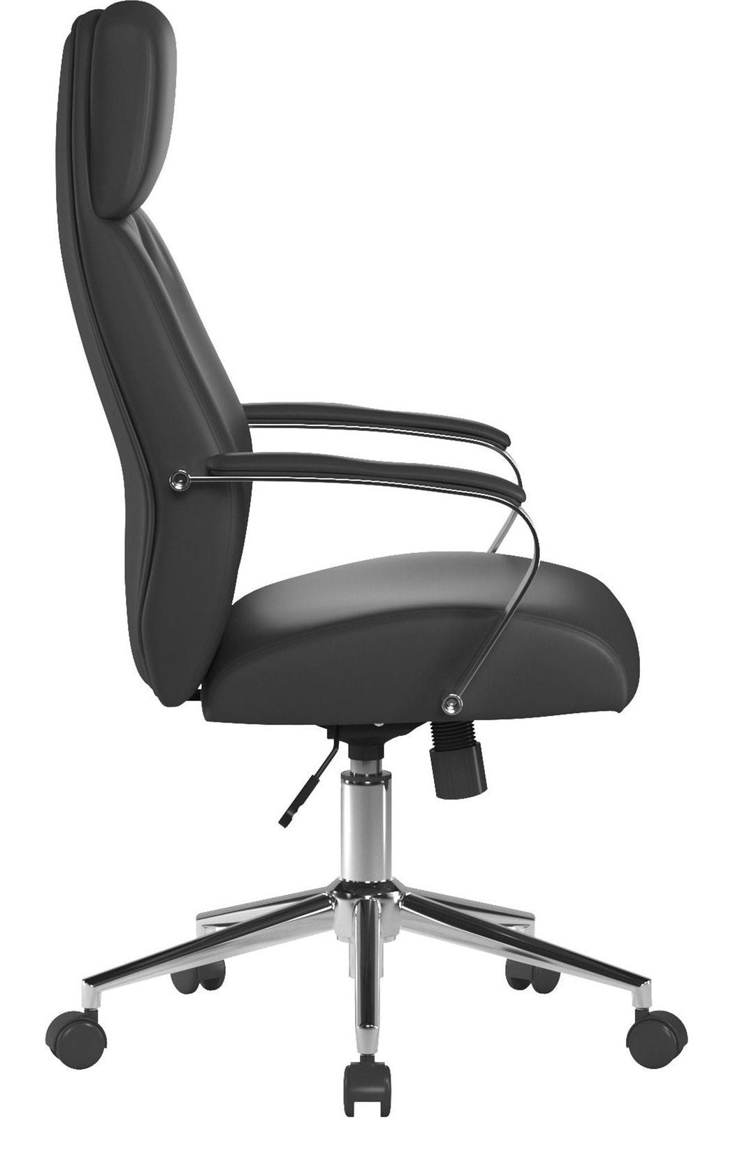 Henley High Back Leather Executive Chair in black, view 3