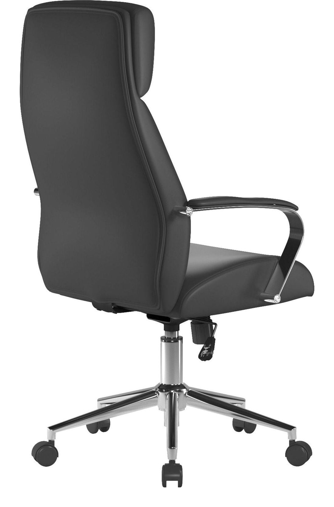 Henley High Back Leather Executive Chair in black, view 4