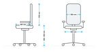 Hercules 35 Stone Heavy Duty Executive Chair measurements