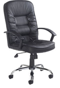 Hertford Faux Leather Executive Chair in black