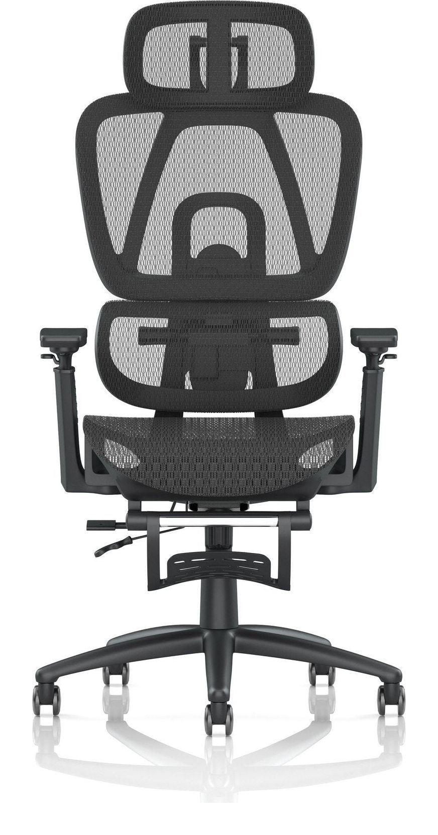 Horizon Executive Mesh Chair with Height Adjustable Arms and Footrest, , another view 1
