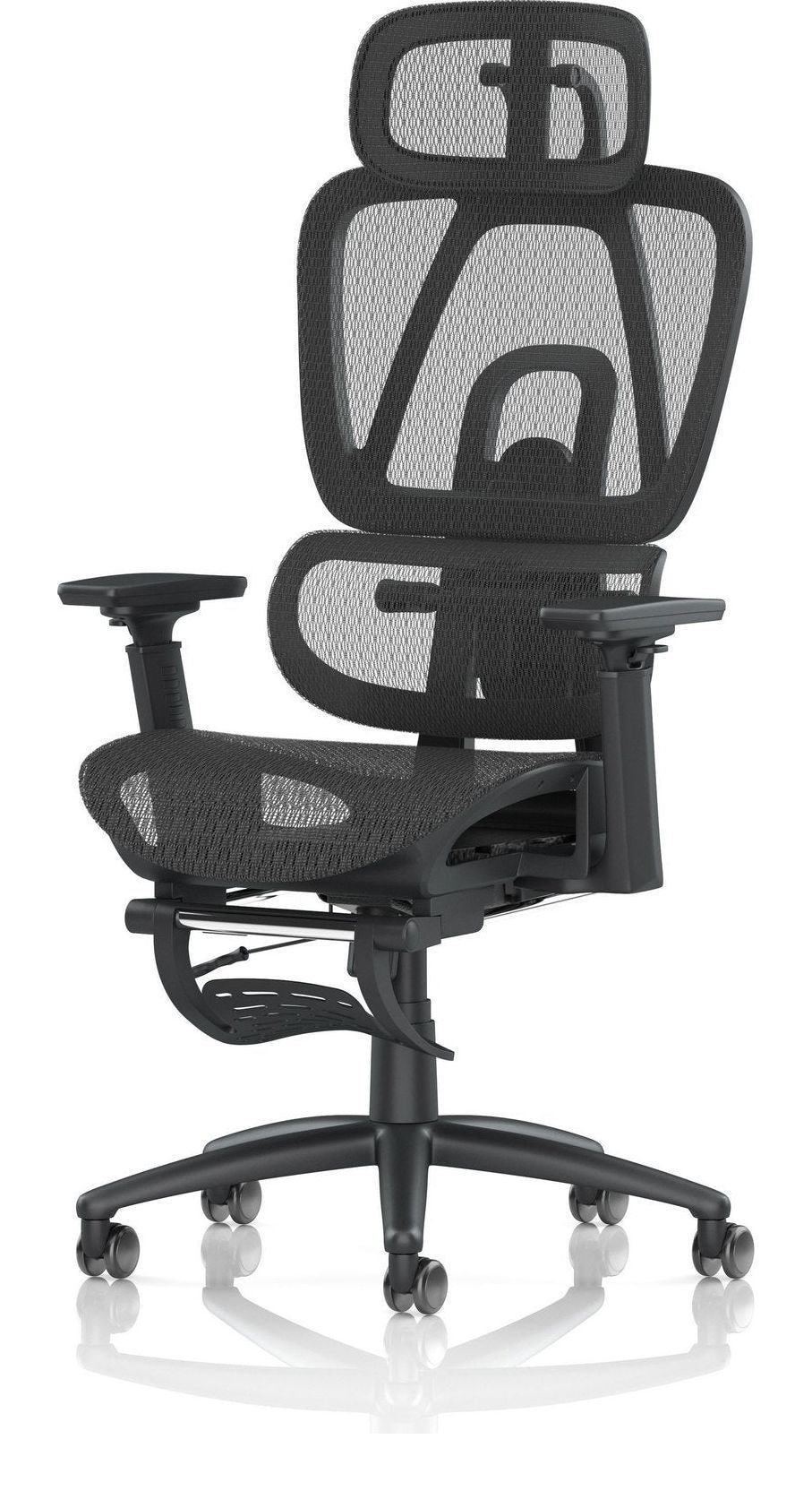 Horizon Executive Mesh Chair with Height Adjustable Arms and Footrest, , another view 2