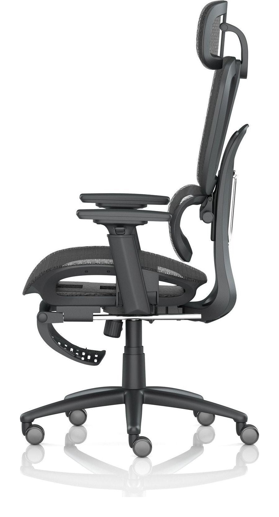 Horizon Executive Mesh Chair with Height Adjustable Arms and Footrest, , another view 3