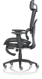 Horizon Executive Mesh Chair with Height Adjustable Arms and Footrest, , another view 3