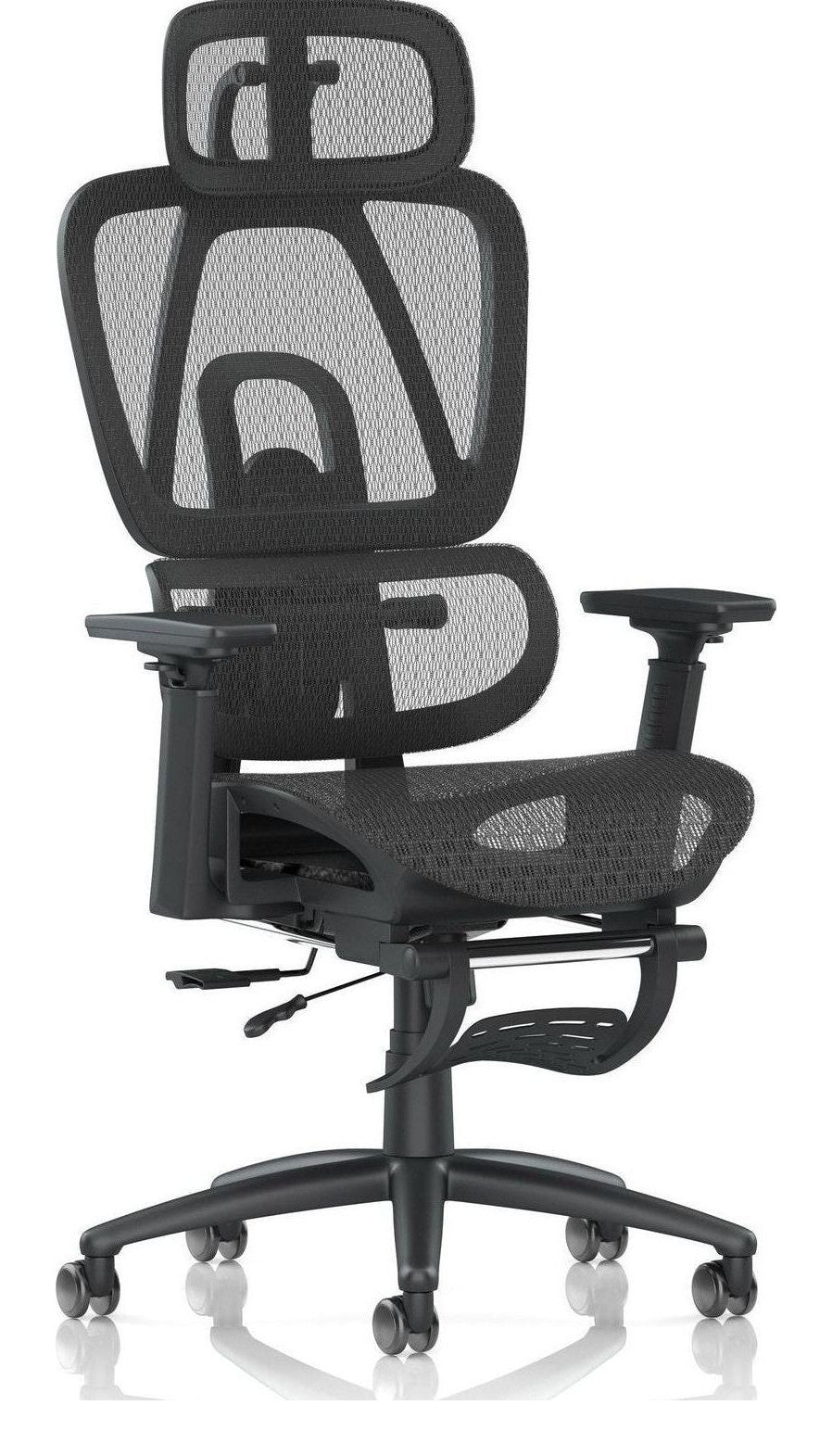Horizon Executive Mesh Chair with Height Adjustable Arms and Footrest, 