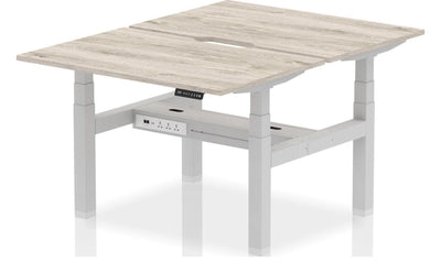 Impulse Air Back-to-Back Scalloped Edge Sit-Stand Desk