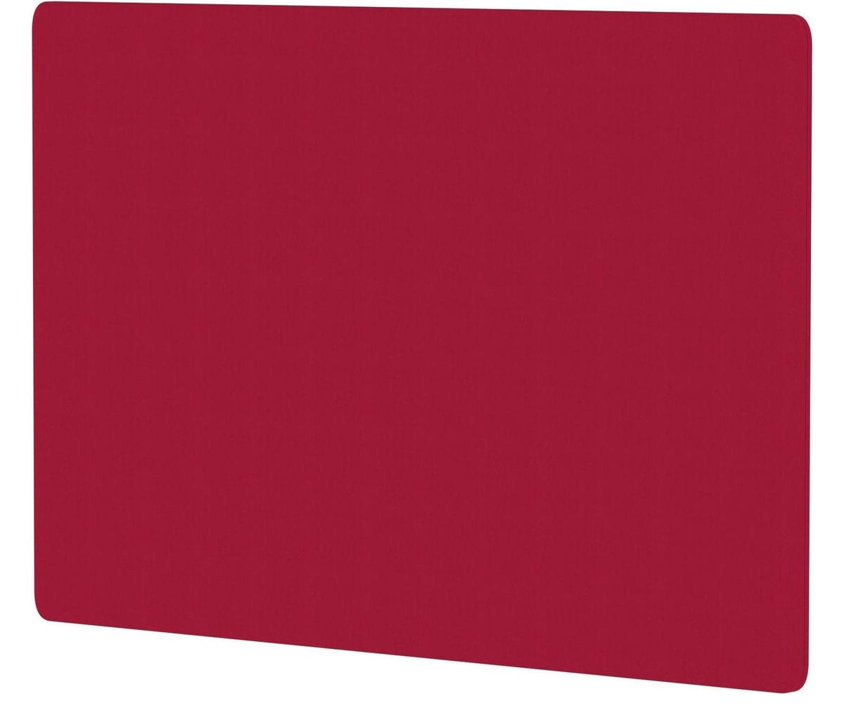 Impulse Air back-to-back screen, bespoke fabric, 1200mm, in cherry