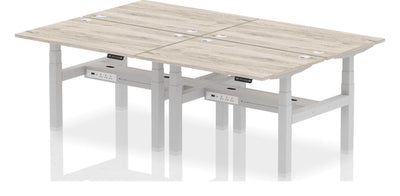Impulse Air Back-to-Back Sit-Stand Desk, Pod of Four