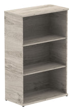 Impulse bookcase, 1200mm, in grey oak, another view 2