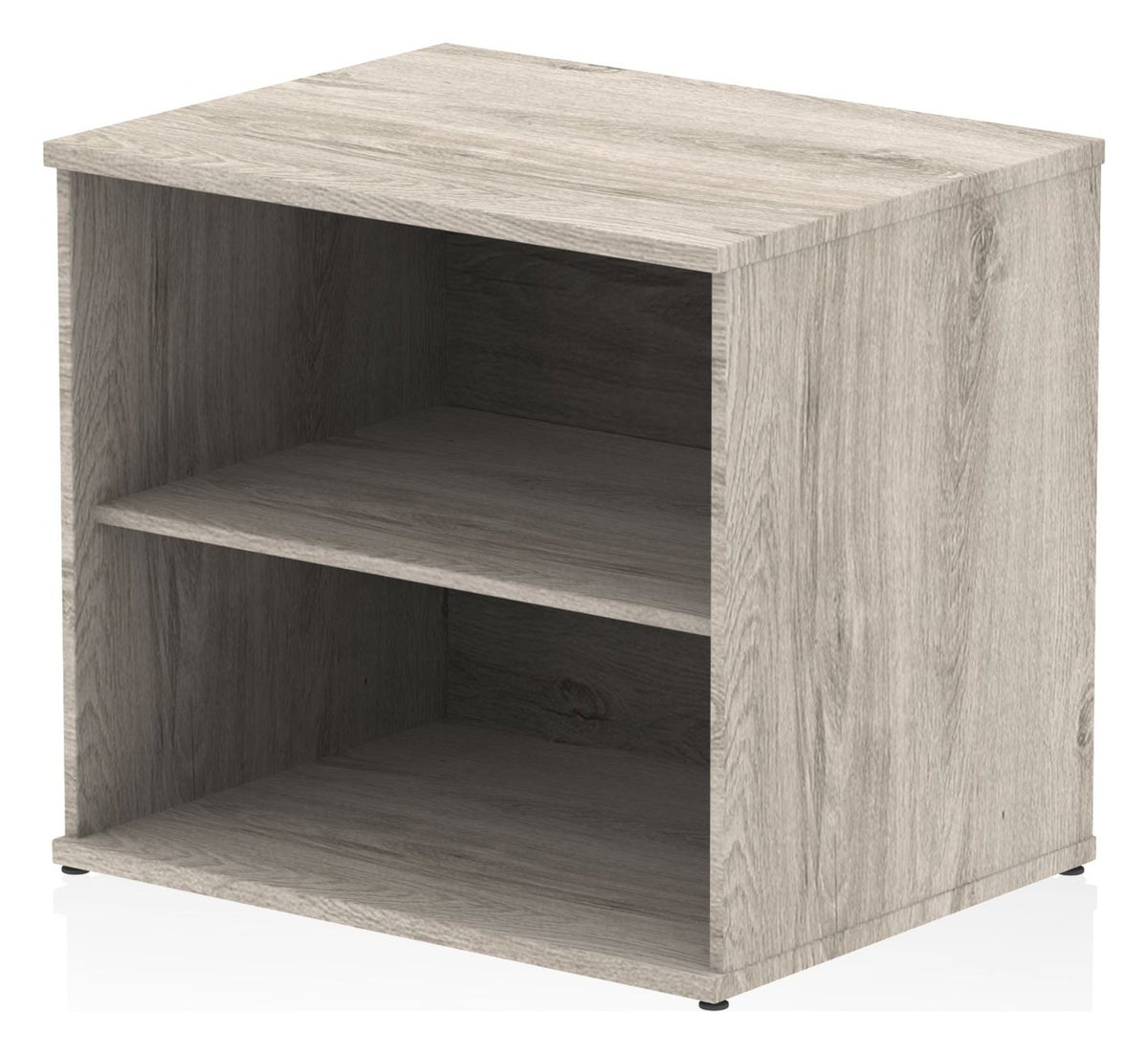 Impulse desk high bookcase, in grey oak