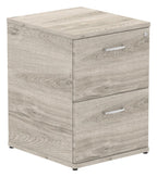 Impulse filing cabinet, 2 drawers, in grey oak, another view 2