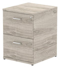 Impulse filing cabinet, 2 drawers, in grey oak