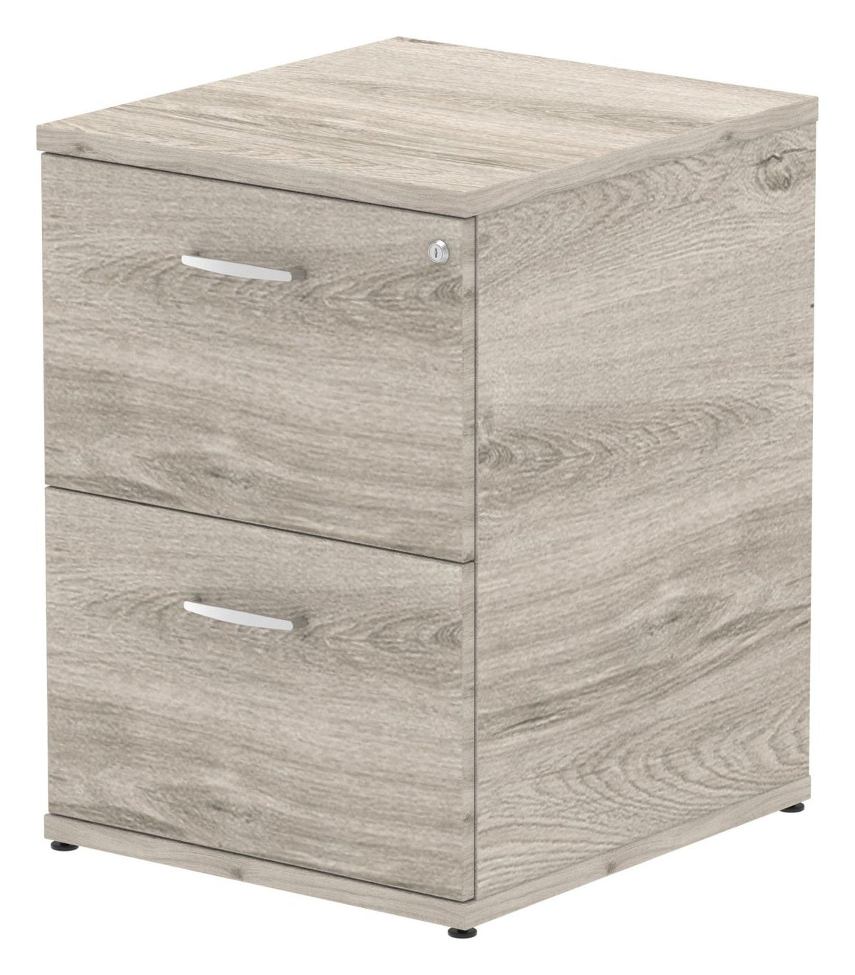 Impulse filing cabinet, 2 drawers, in grey oak