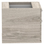 Impulse fixed pedestal, 2 drawers, in grey oak, another view 3